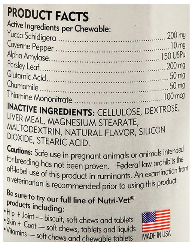 Nutri-Vet Nasty Habit Liver Flavored Chewables, 120 ct