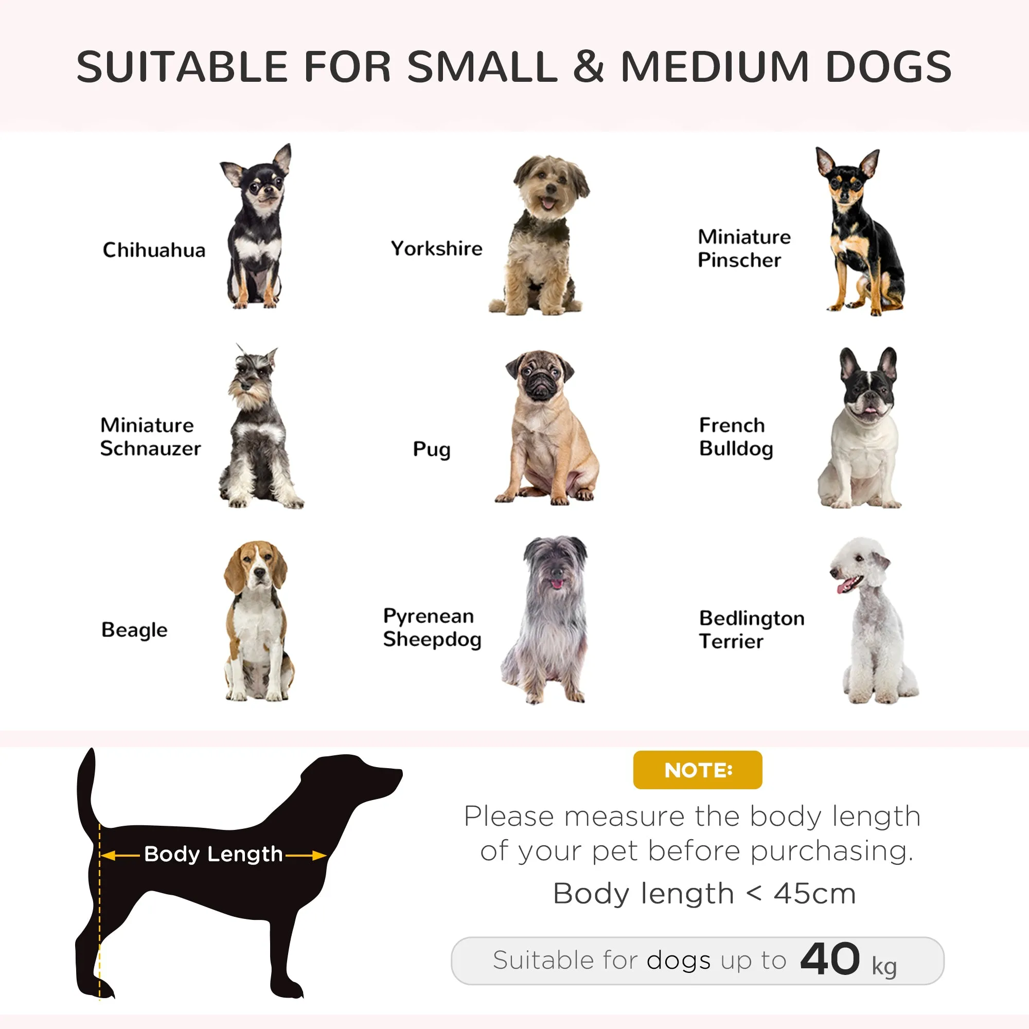 PawHut Elevated Dog Sofa Bed with Cushion for Medium and Small Dogs, Grey