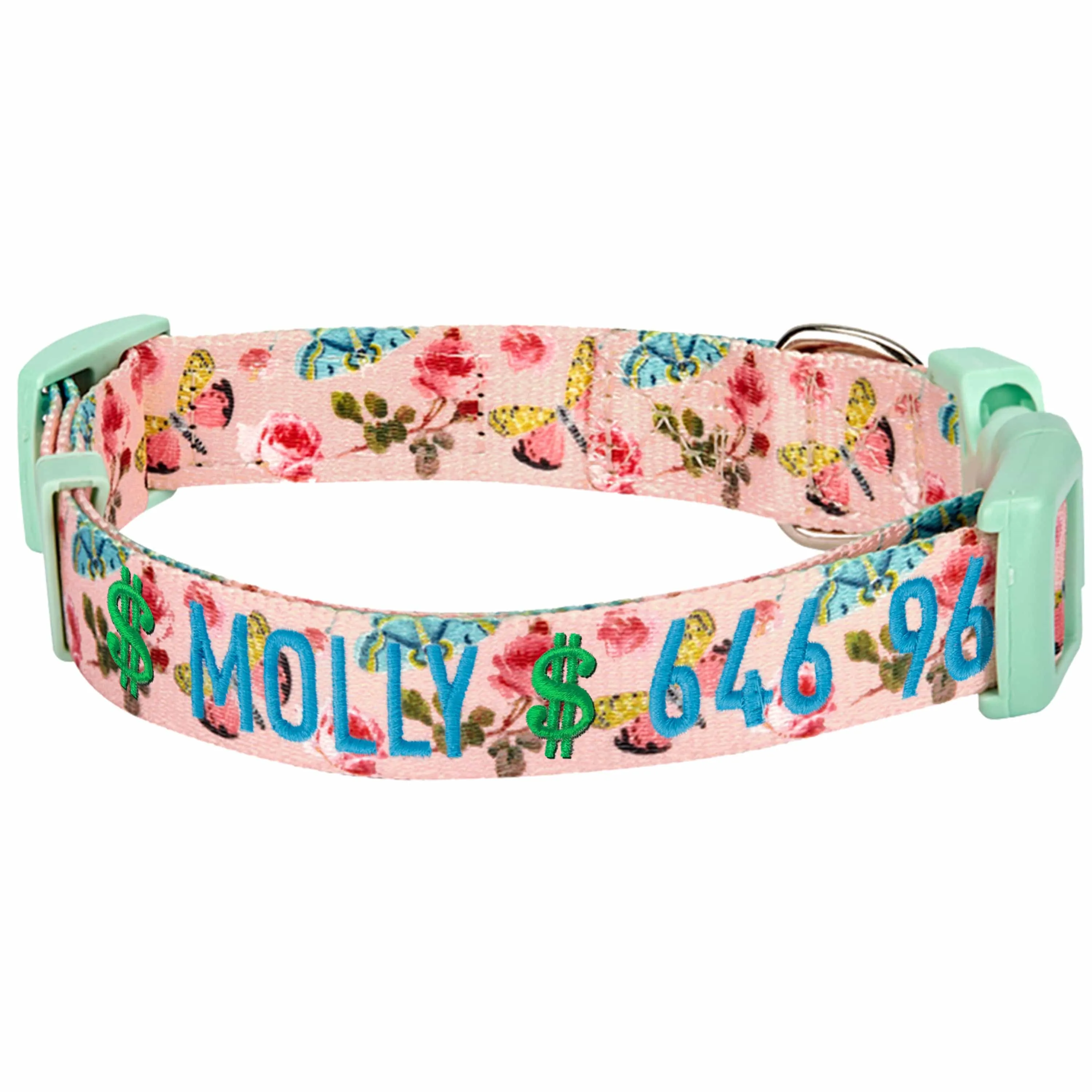 Personalized Petal Paws Floral Dog Collar