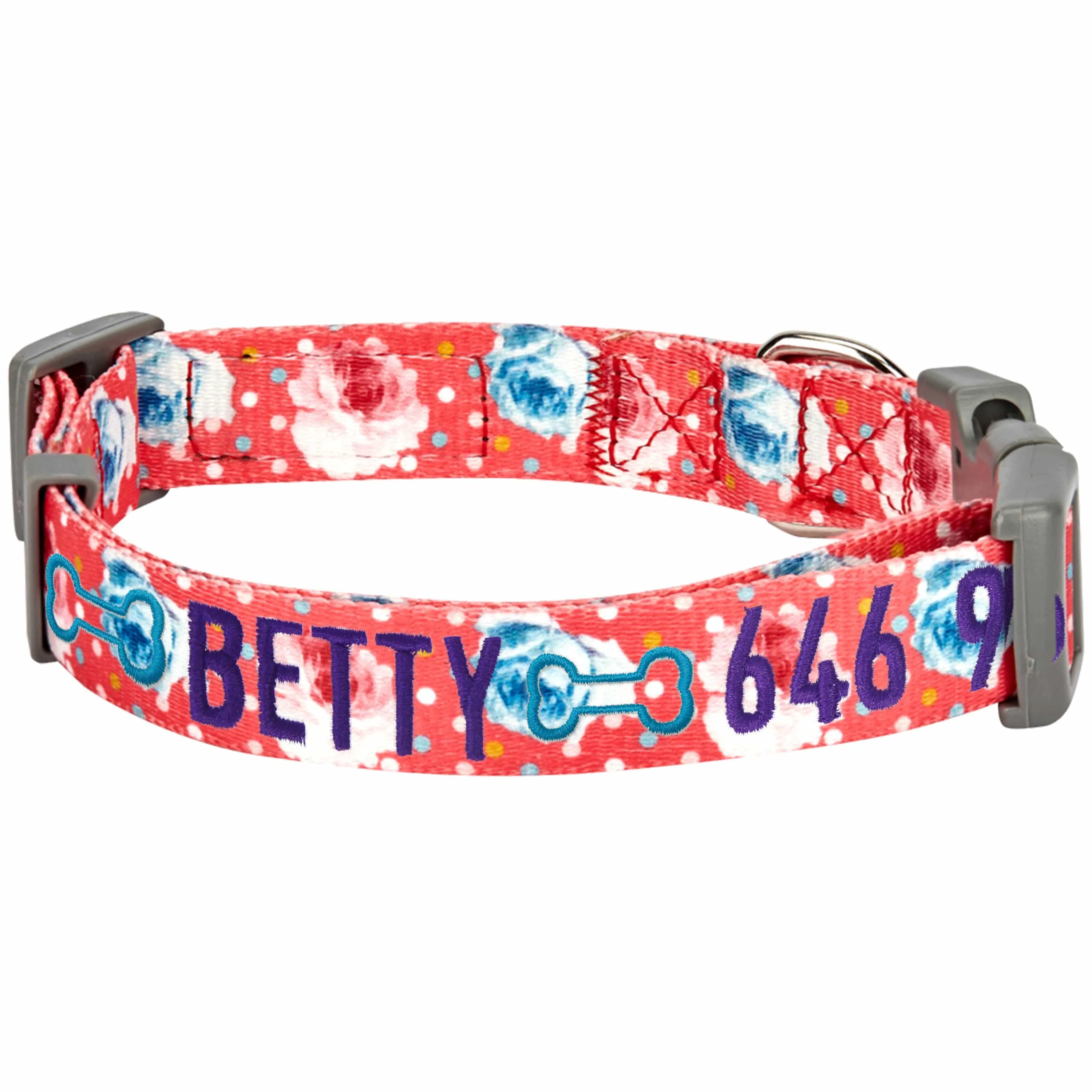 Personalized Petal Paws Floral Dog Collar