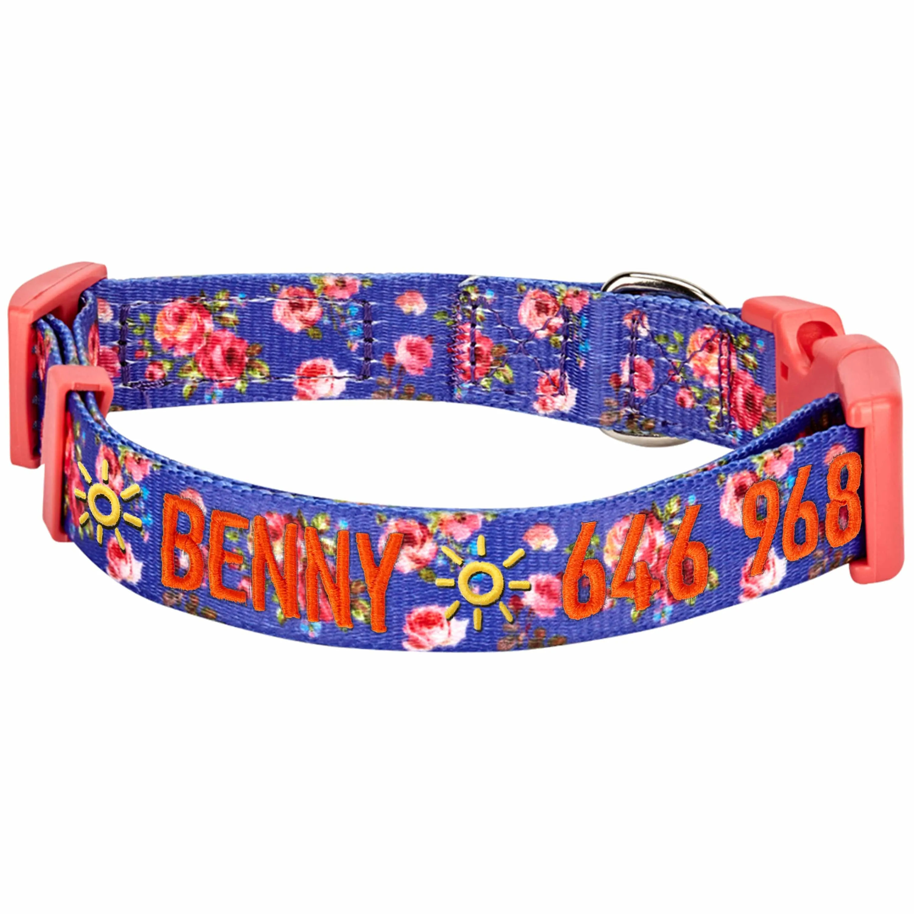 Personalized Petal Paws Floral Dog Collar