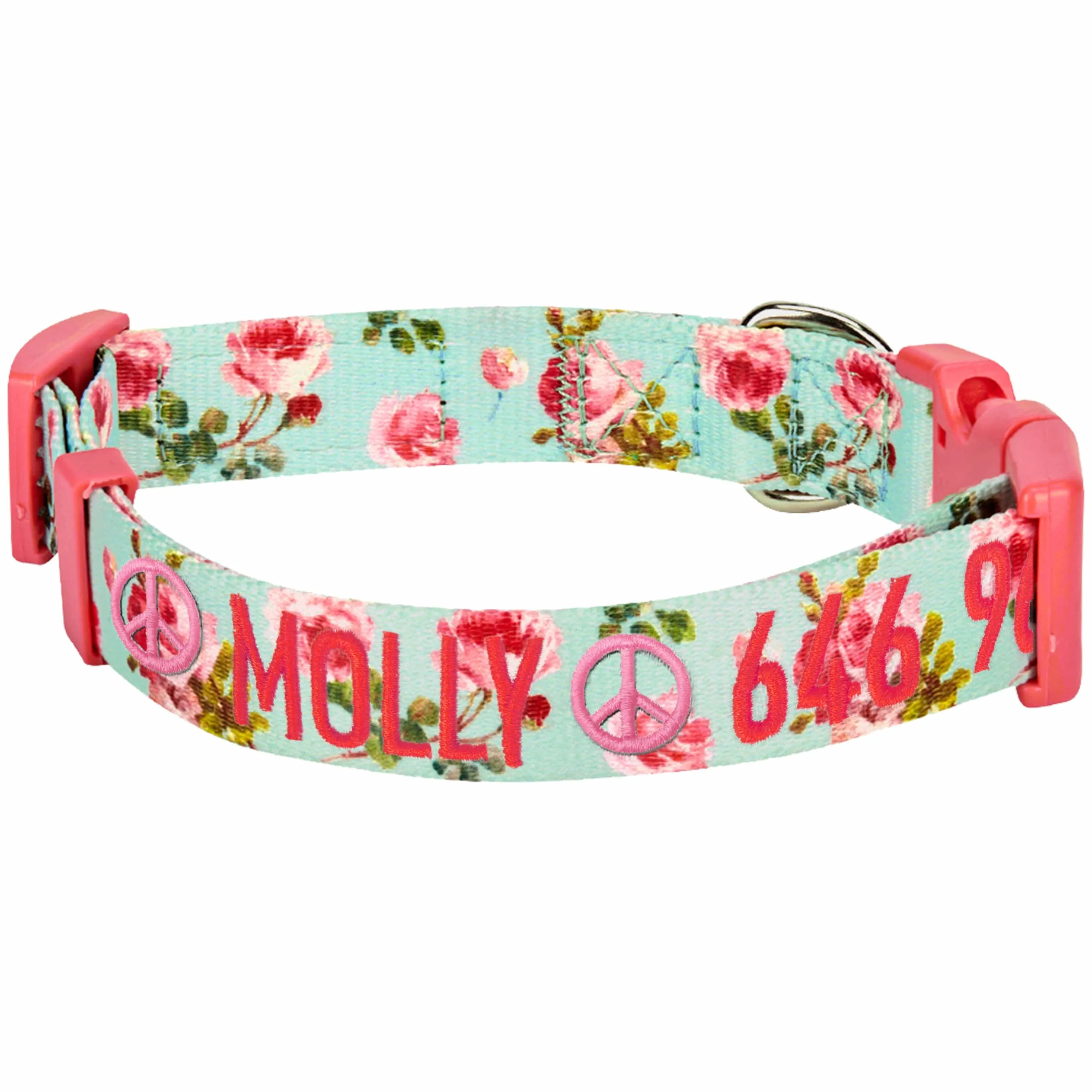 Personalized Petal Paws Floral Dog Collar
