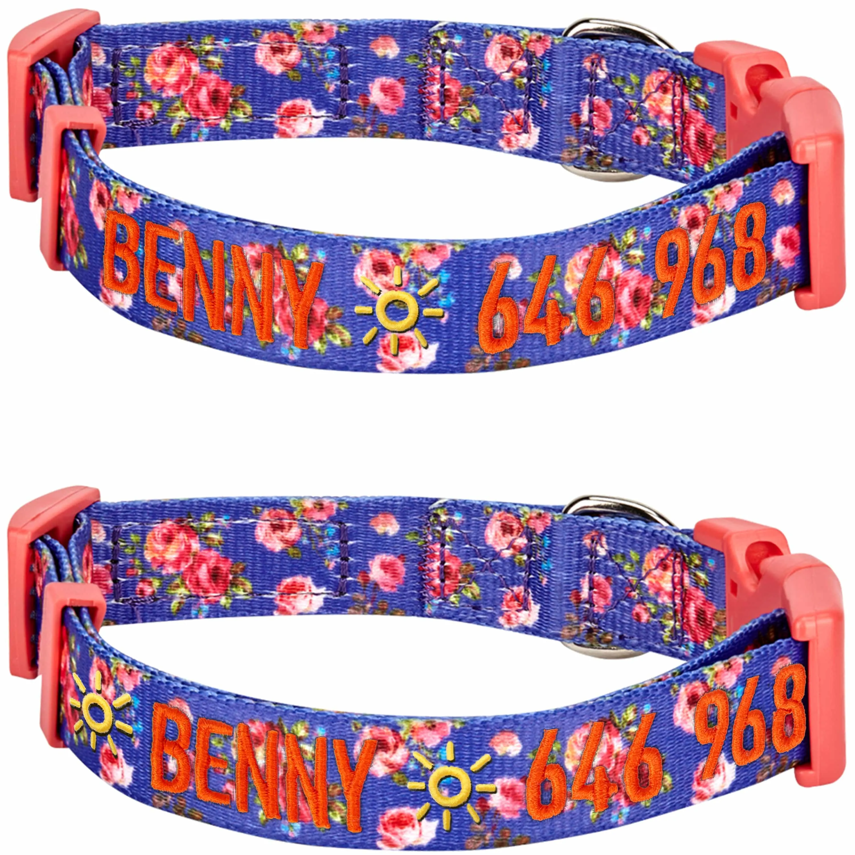 Personalized Petal Paws Floral Dog Collar