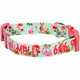 Personalized Petal Paws Floral Dog Collar