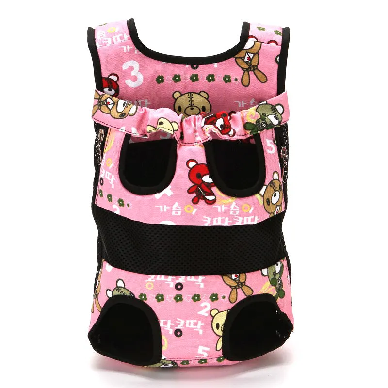 Pet Bag Breathable Cat Bag Teddy Small Dog out Dog Backpack