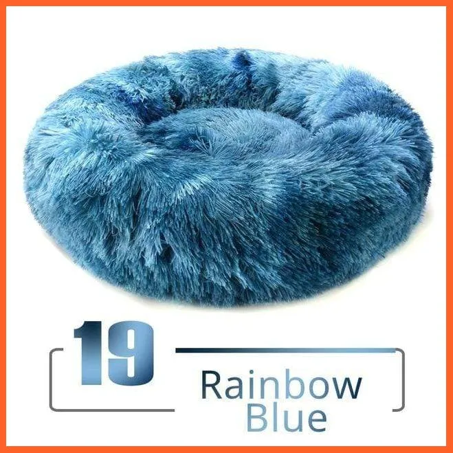 Round Plush Cat Bed