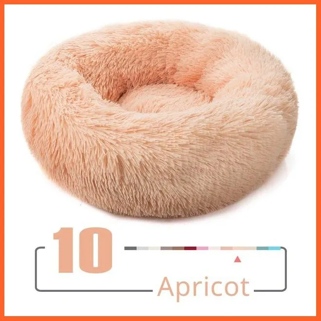 Round Plush Cat Bed