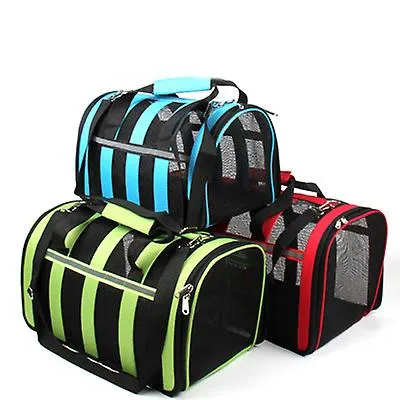 S 36*24*23cm black Portable pet outdoor mesh breathable backpack AZ15201