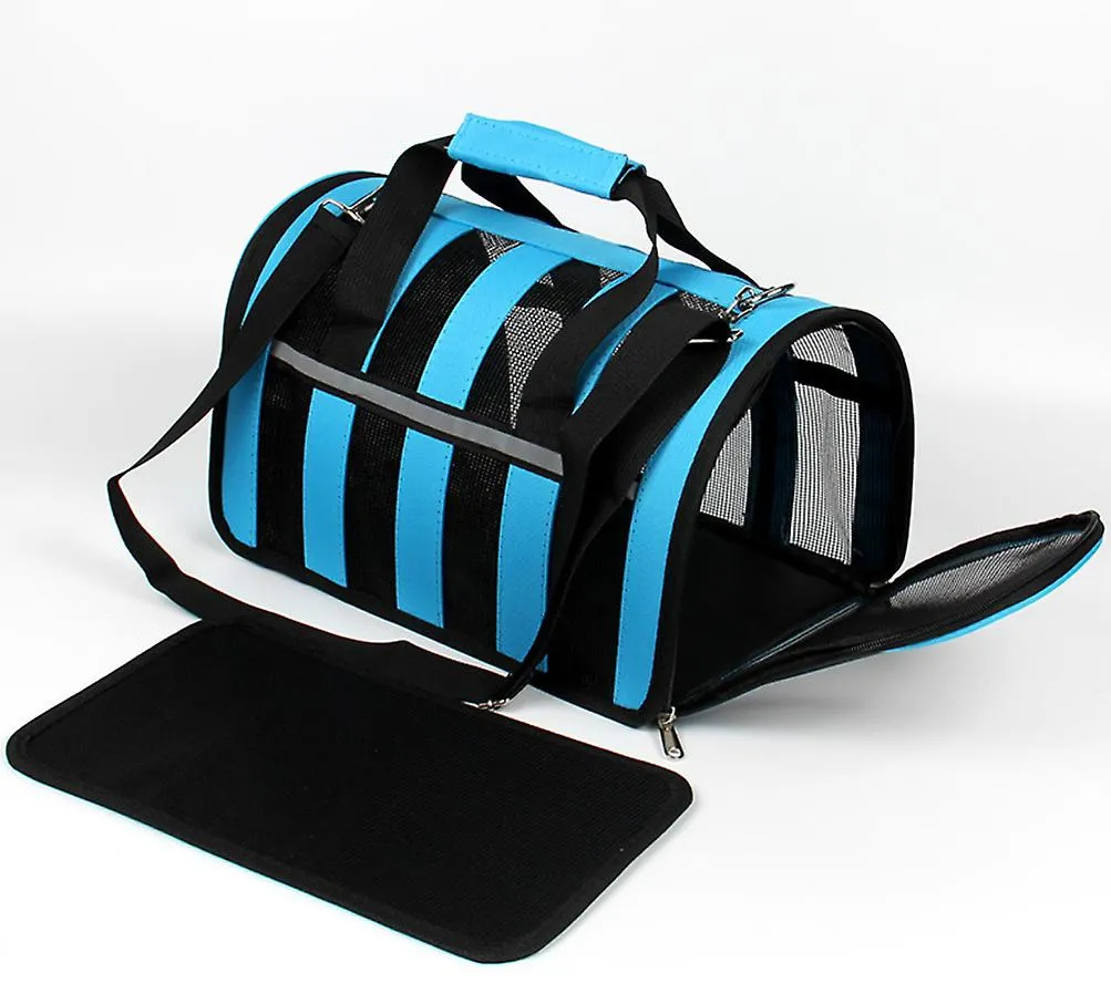S 36*24*23cm black Portable pet outdoor mesh breathable backpack AZ15201