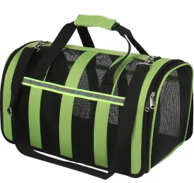 S 36*24*23cm green Portable pet outdoor mesh breathable backpack AZ15207