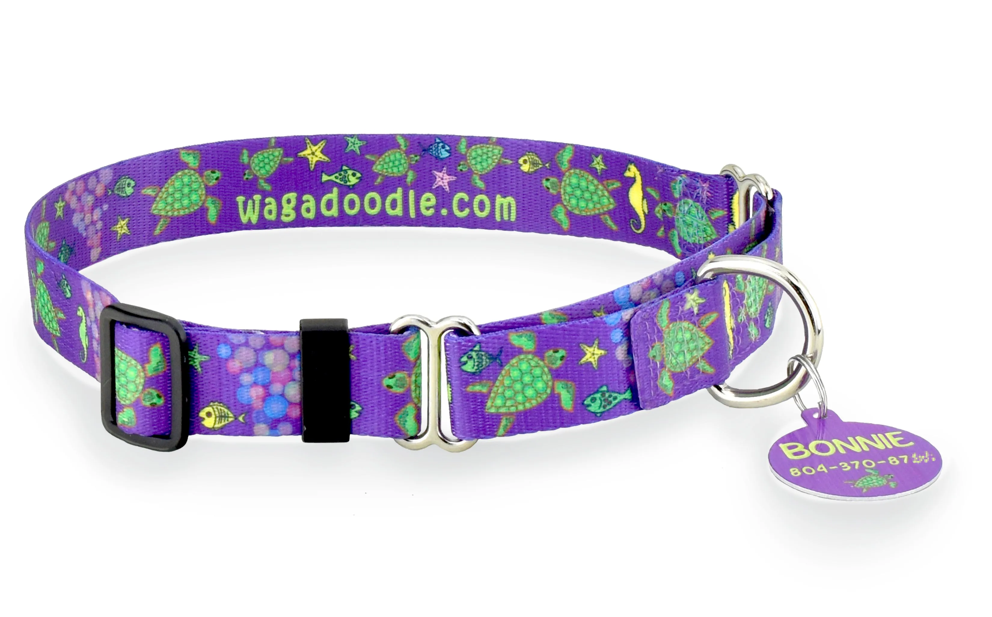 Sea Turtle on Purple Martingale