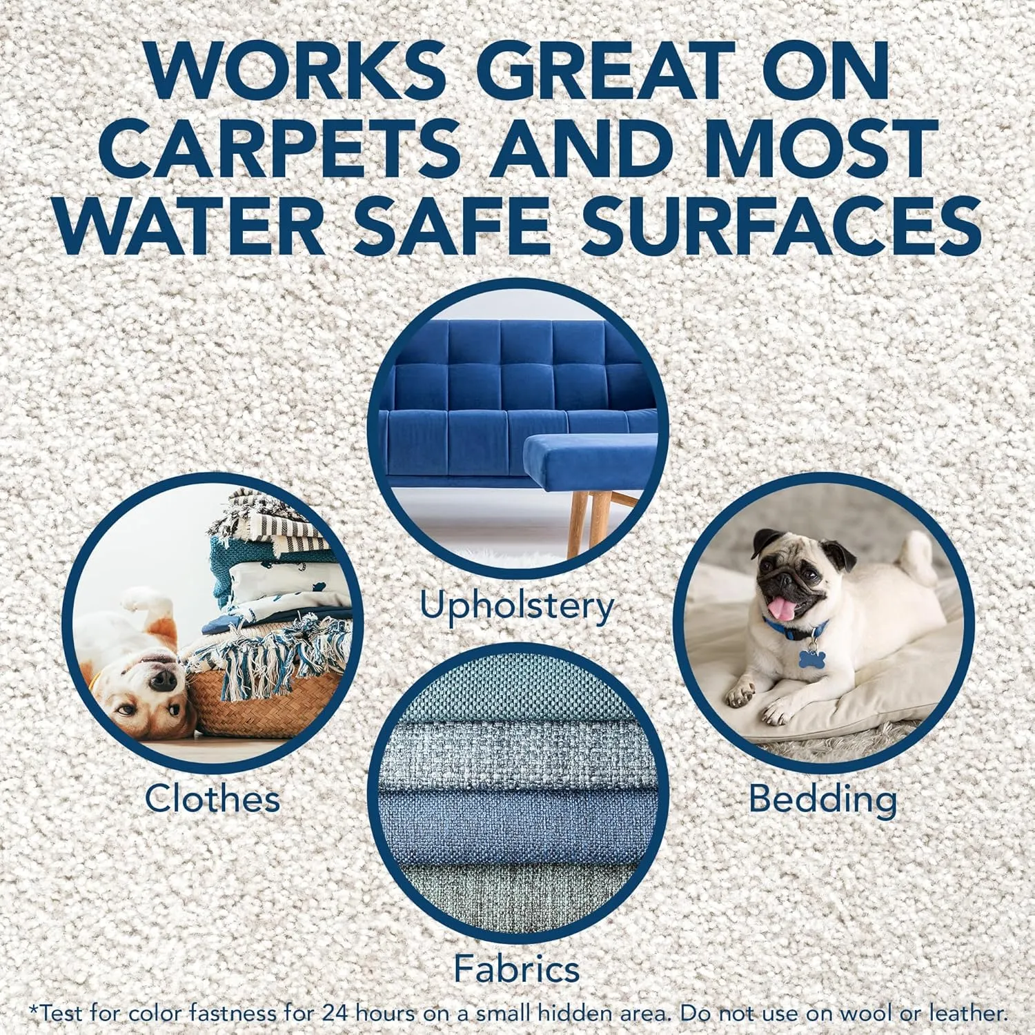 Simple Solution Stain and Odor Eliminator Spray for Dogs & Cats, Enzyme Cleaner With 2X Pro-Bacteria Cleaning Power, Strong Smell Remover for Carpets, Upholstery & Floors, 1 Gallon