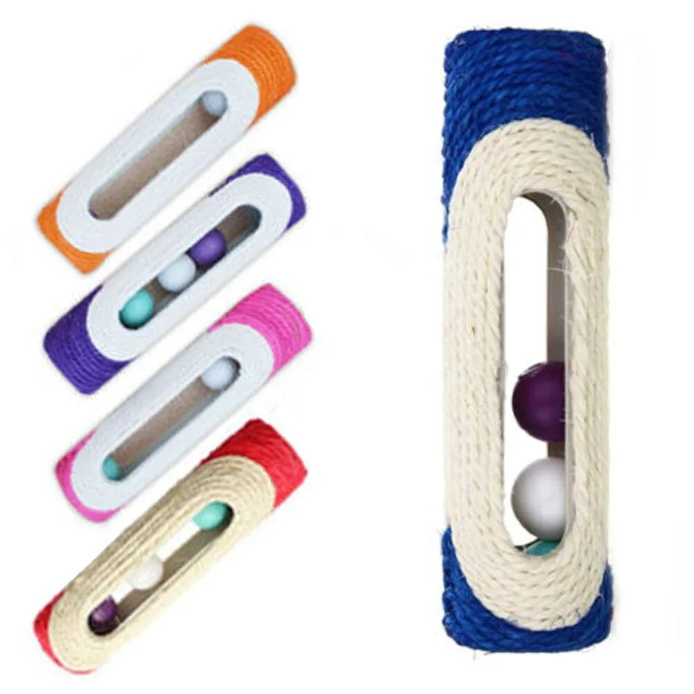 Sisal Scratching Toy With Rolling Balls