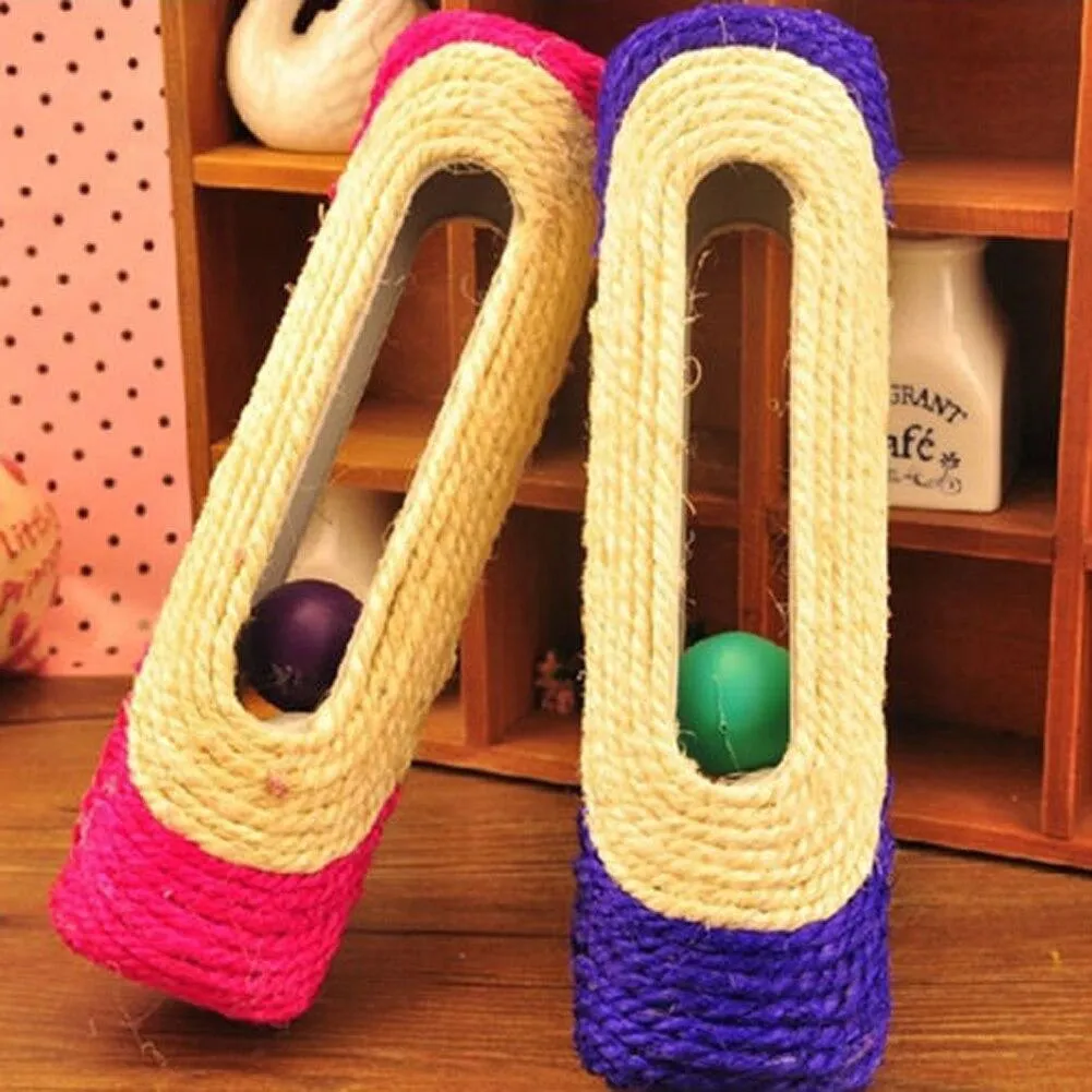 Sisal Scratching Toy With Rolling Balls