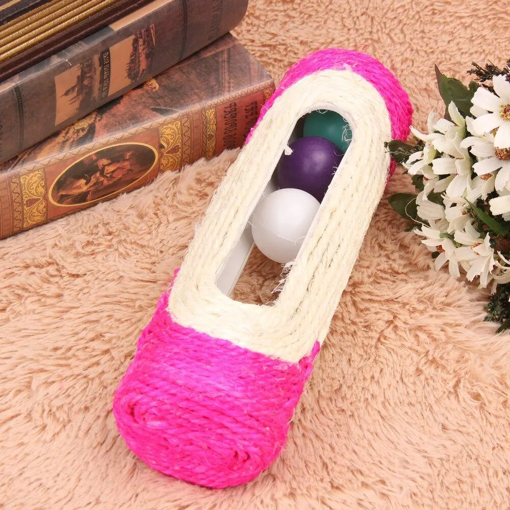 Sisal Scratching Toy With Rolling Balls