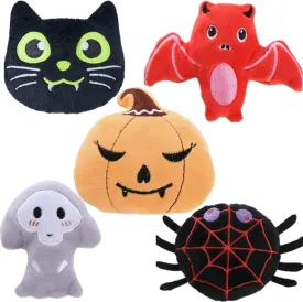 Smokey's Stash Catnip Halloween Cat Toys for Kittens and Cats - 5 Plush Interactive Spooky Toys Per Pack