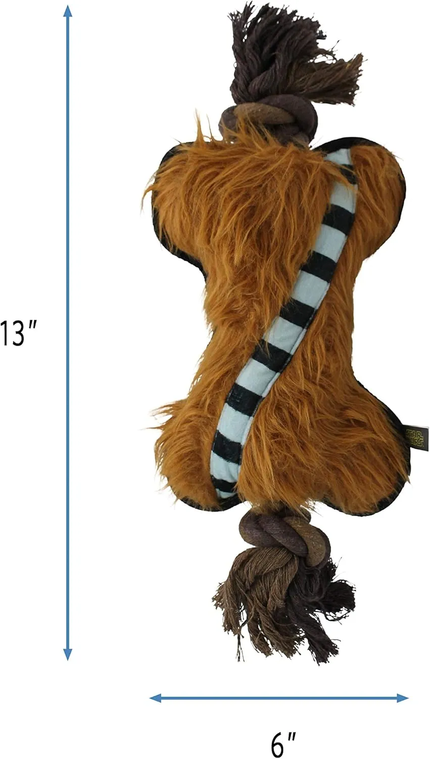 STAR WARS for Pets Chewbacca Bone Rope Dog Toy Rope Toy for Dogs | Fun and Cute Dog Toys and Accessories for All Dogs Officially Licensed for Pets