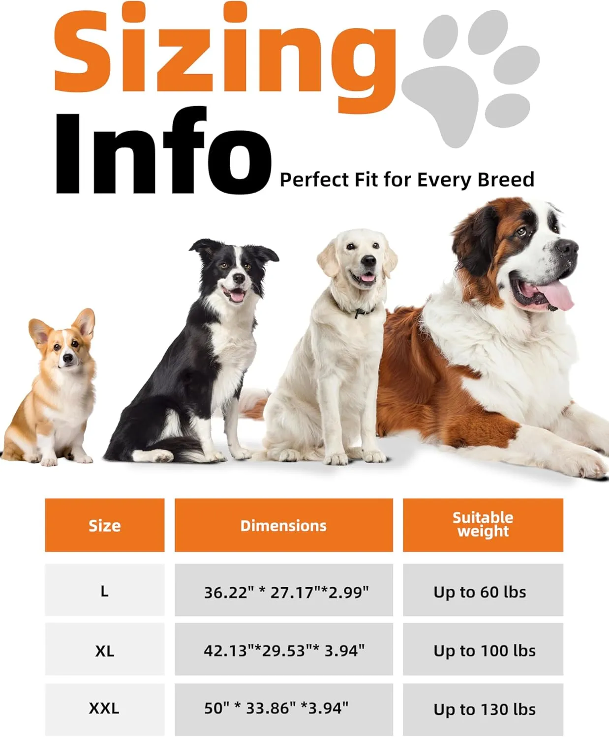 Sytopia 36-Inch Chew-Resistant Dog Bed  Large, Waterproof & Orthopedic Pet Bed for Outdoor Use. Supports Up to 60 lbs, Machine-Washable, Great for Crates  Caramel Brown
