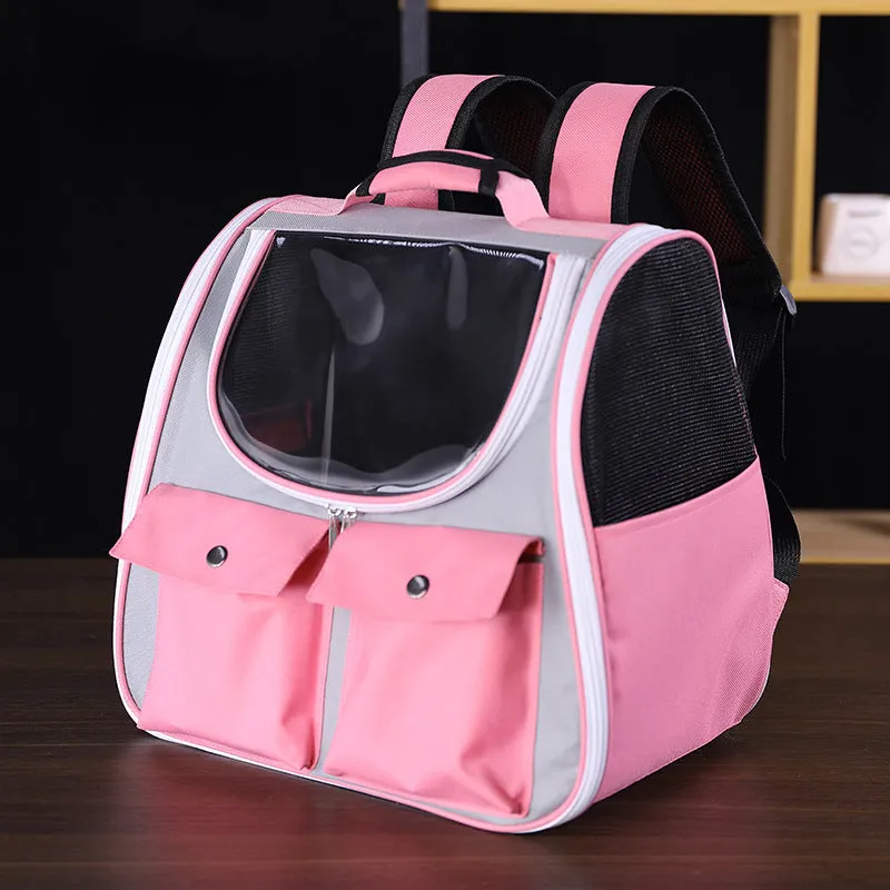 Transparent Space Cat Bag Breathable Pet Carriers Backpack