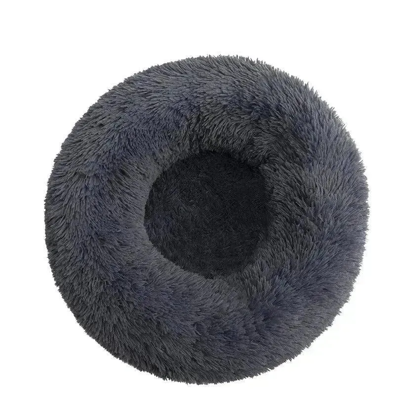 Ultra Soft Donut Cuddler Pet Bed – Round Washable Cushion