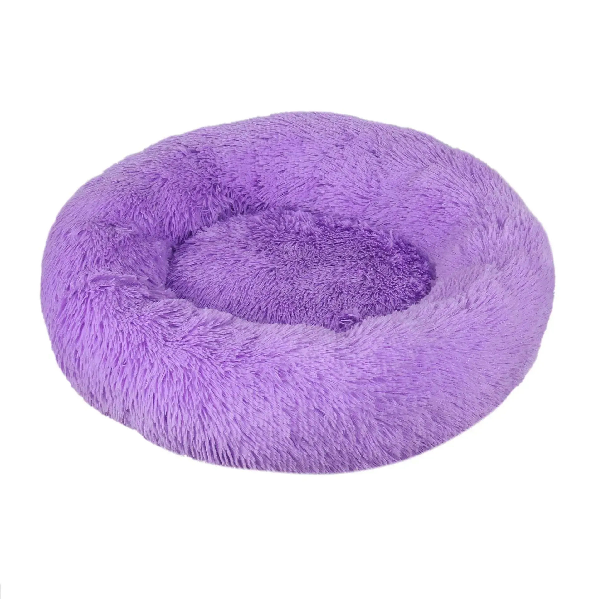 Ultra Soft Donut Cuddler Pet Bed – Round Washable Cushion