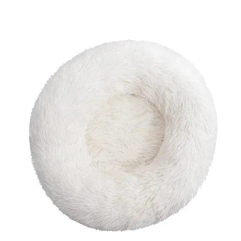 Ultra Soft Donut Cuddler Pet Bed – Round Washable Cushion