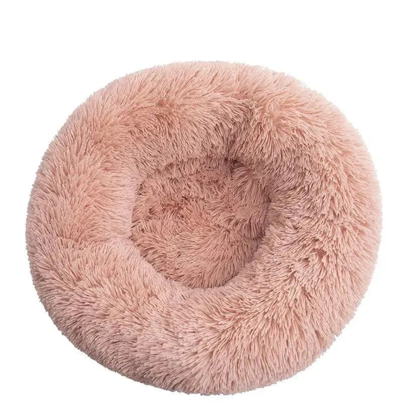 Ultra Soft Donut Cuddler Pet Bed – Round Washable Cushion