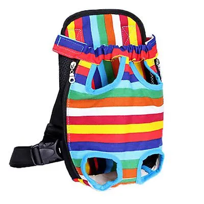 XL 41*25cm leopard strips Outdoor portable pet bag, breathable Mesh backpack for cats and dogs AZ19614
